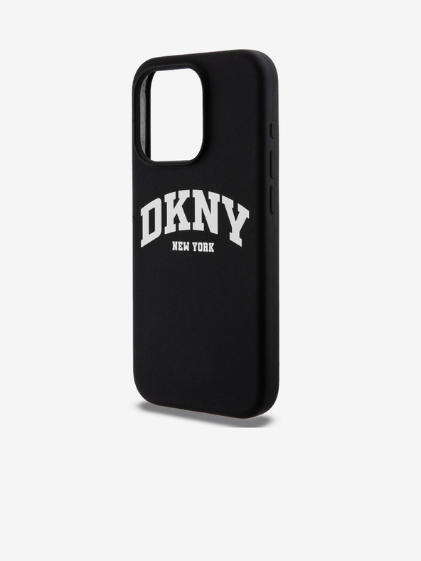 DKNY Liquid Silicone Arch Logo MagSafe zadný kryt pre iPhone 15 Pro Black DKNY