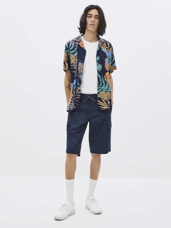 Celio Tmavomodré šortky Celio Rolver2Bm