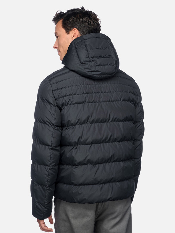 Geox Tmavomodrá pánska bunda Geox Magnete