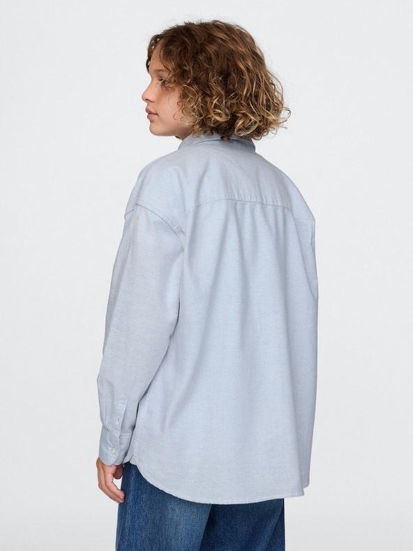 GAP Detská oversize košeľa Oxford GAP