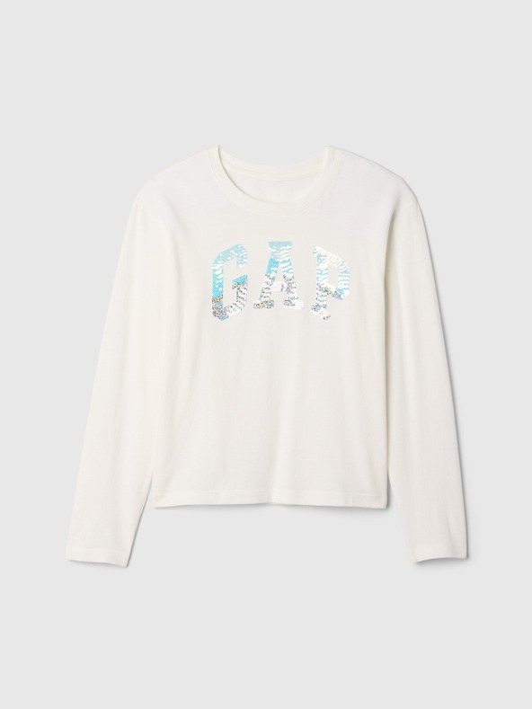 GAP Detské tričko s flitrovým logom GAP