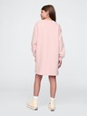 GAP Detské oversize mikinové šaty s logom GAP