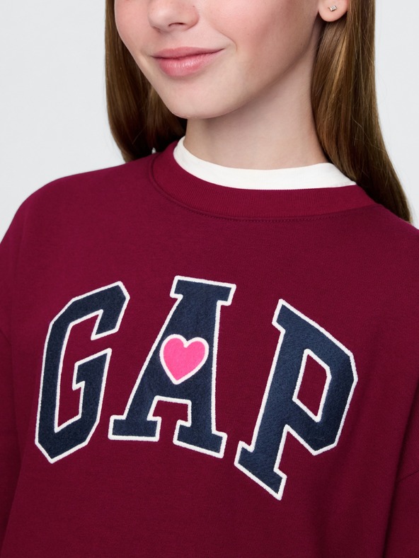 GAP Detské mikinové šaty s logom GAP