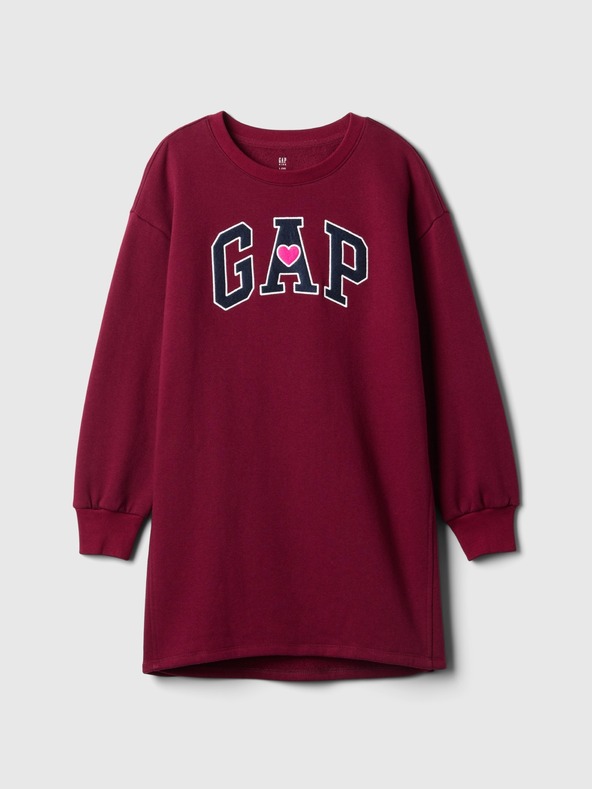 GAP Detské mikinové šaty s logom GAP