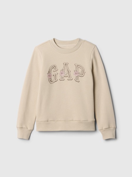 GAP Detská mikina s logom a fleece GAP