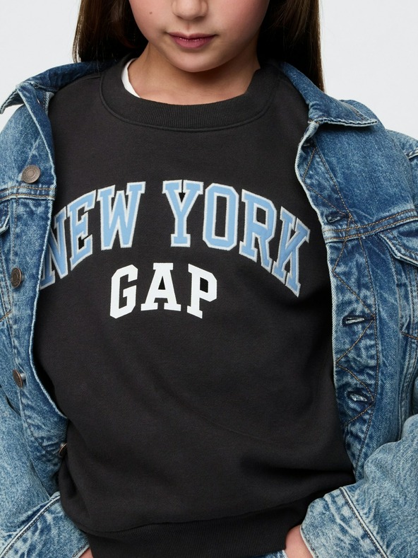 GAP Detská oversize mikina s logom GAP