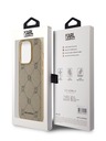 Karl Lagerfeld PU Karl Heads Pattern Magsafe zadný kryt pre iPhone 14 Pro Max Beige Karl Lagerfeld