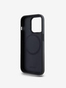 DKNY PU Leather Stack Logo Magsafe zadný kryt pre iPhone 15 Pro Max Black DKNY