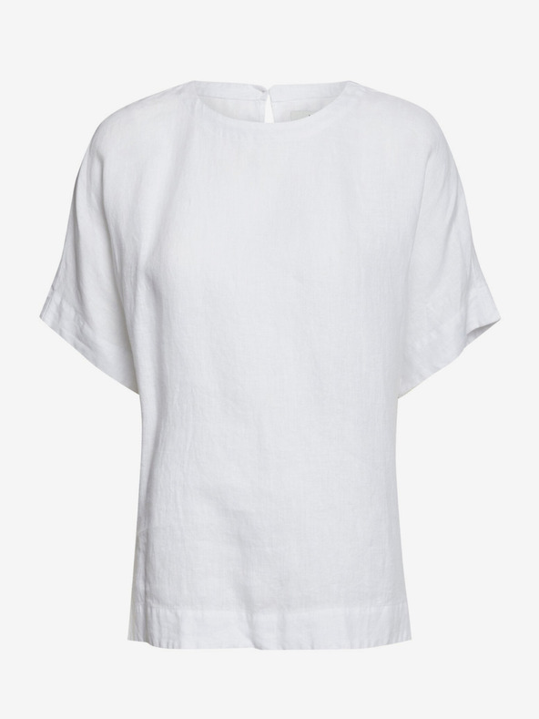 Marks & Spencer Biela dámska blúzka s ľanom Marks & Spencer