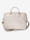 Guess Guess Prešívaná taška na notebook 15 Pink"