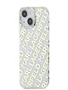 Karl Lagerfeld Karl Lagerfeld IML galvanizované opakované logo Zadný kryt pre iPhone 15 zlatý