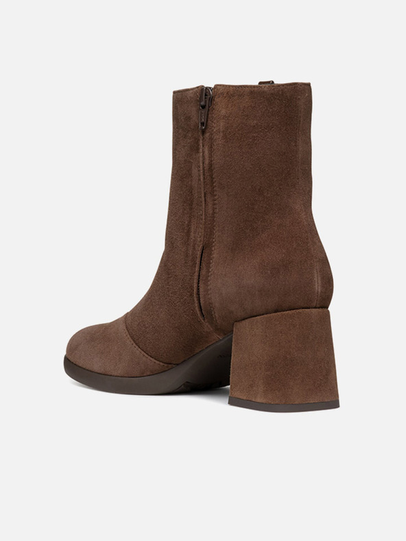 Geox Tmavohnedé dámske členkové topánky Geox Walk Pleasure 55