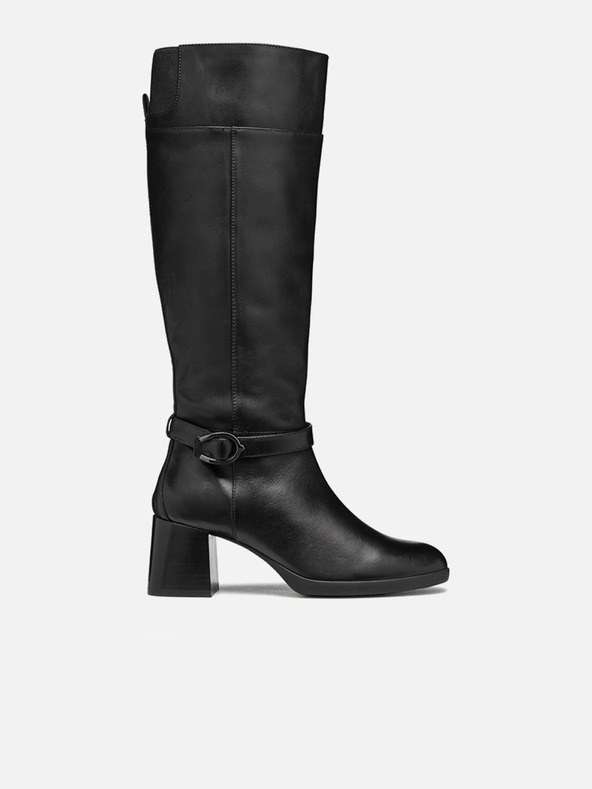 Geox Čierne dámske čižmy Geox Walk Pleasure 55