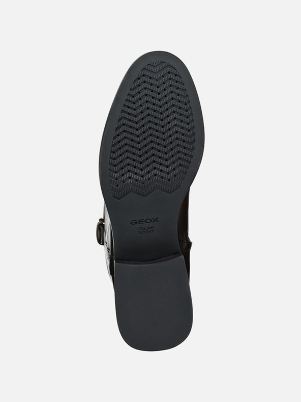 Geox Tmavohnedé dámske čižmy Geox Tormalina