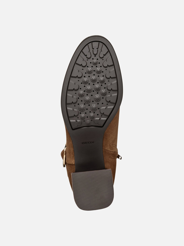 Geox Hnedé dámske členkové topánky Geox Walk Pleasure 55