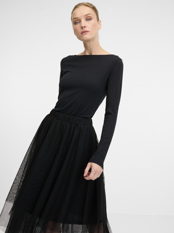 Orsay Čierna dámska sukňa ORSAY