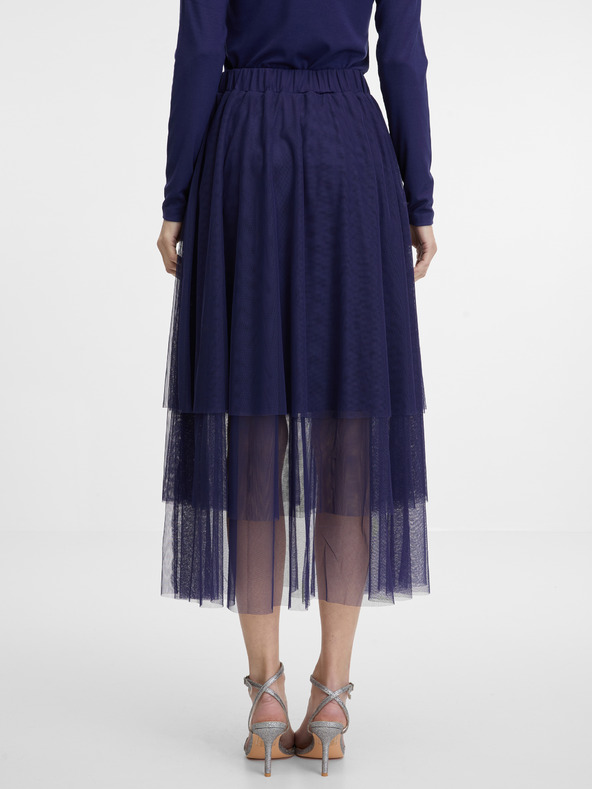 Orsay Tmavomodrá dámska sukňa midi ORSAY