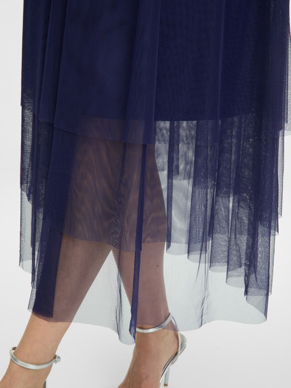 Orsay Tmavomodrá dámska sukňa midi ORSAY