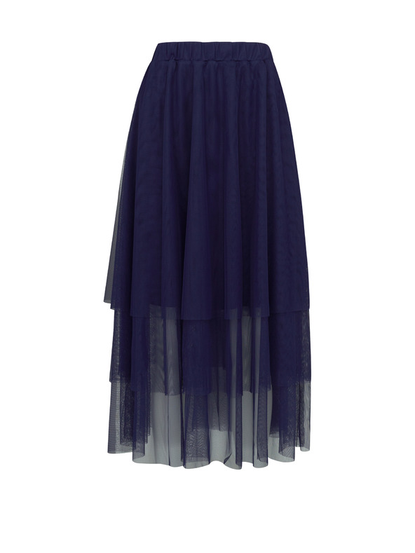 Orsay Tmavomodrá dámska sukňa midi ORSAY