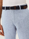 Marks & Spencer Modré pánske chino šortky s pásom zo zmesi ľanu Marks & Spencer