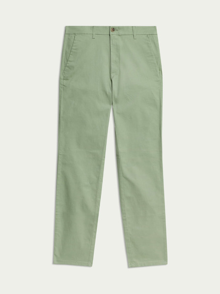 Marks & Spencer Strečové chino nohavice regular fit Marks & Spencer zelené
