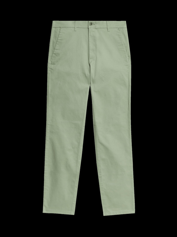 Marks & Spencer Strečové chino nohavice regular fit Marks & Spencer zelené