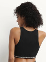 DIM Čierna dámska športová podprsenka DIM Icons Wirefree Crop top