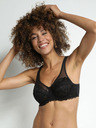 DIM Čierna dámska čipkovaná podprsenka Dim GENEROUS ESSENTIEL UNDERWIRE BRA