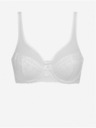 DIM Biela dámska čipkovaná podprsenka DIM GENEROUS DOTTY UNDERWIRED BRA