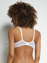 DIM Biela dámska čipkovaná podprsenka Dim GENEROUS BRODERIE UNDERWIRE BRA
