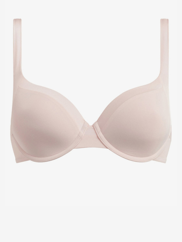 DIM Svetloružová dámska podprsenka Dim Invisible Generous Light Padded Bra