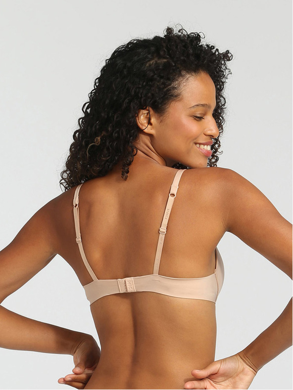 DIM Dámska telová push-up podprsenka Dim INVISIFREE