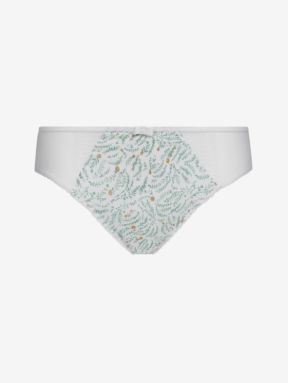 DIM Modro-biele dámske vzorované nohavičky Dim GENEROUS COTTON BIO SLIP