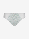 DIM Modro-biele dámske vzorované nohavičky Dim GENEROUS COTTON BIO SLIP
