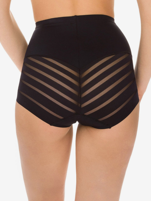 DIM Čierne dámske sťahovacie nohavičky s vysokým pásom Dim DIAMS CONTROL