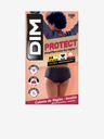 DIM Body modré dámske bodkované menštruačné nohavičky Dim MENSTRUAL BOXER