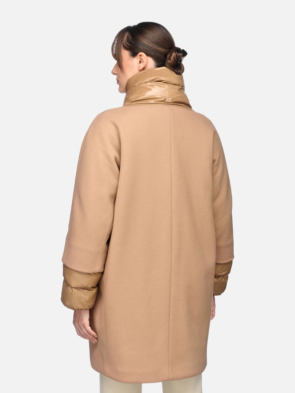 Geox Hnedý dámsky kabát Geox Diamanta