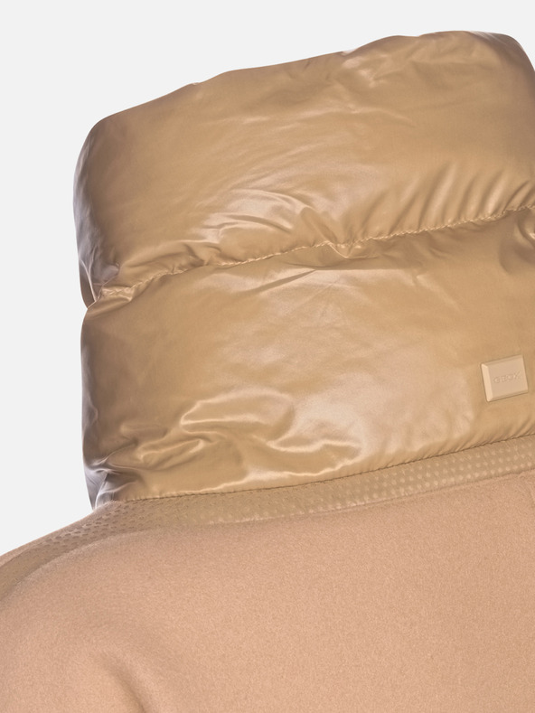 Geox Hnedý dámsky kabát Geox Diamanta