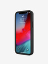 Guess PU 4G Metal Logo Zadní Kryt pro iPhone 12/12 Pro Grey Obal na telefón