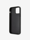 Guess PU 4G Metal Logo Zadní Kryt pro iPhone 12/12 Pro Grey Obal na telefón