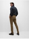 Marks & Spencer Strečové chino nohavice slim fit Marks & Spencer hnedé