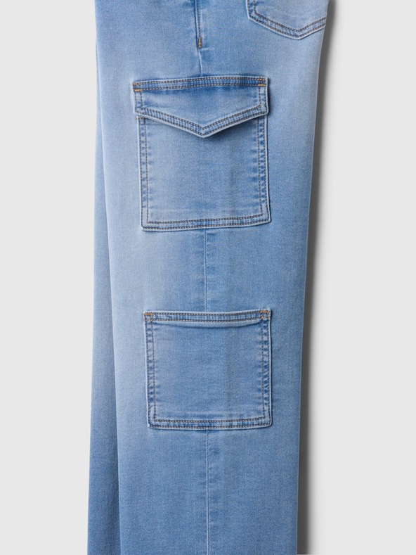 GAP Detské široké cargo džínsy GAP