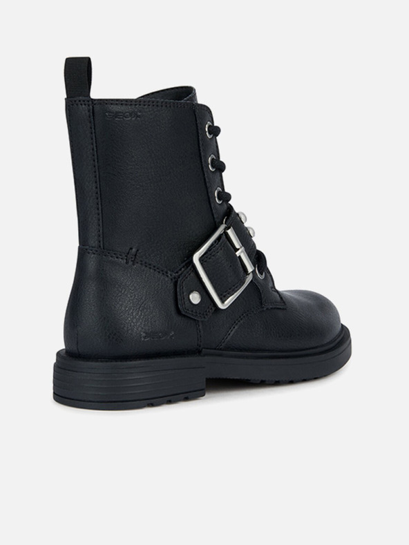 Geox Čierne dievčenské členkové topánky Geox Eclair