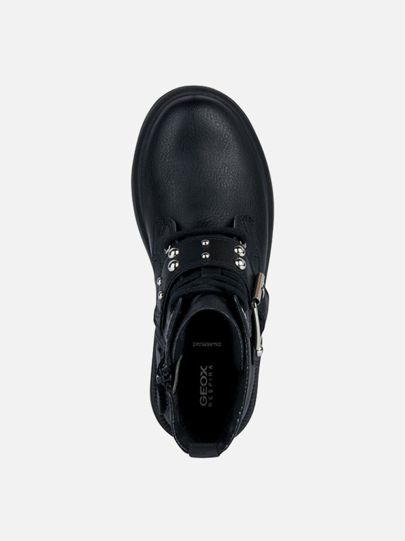 Geox Čierne dievčenské členkové topánky Geox Eclair