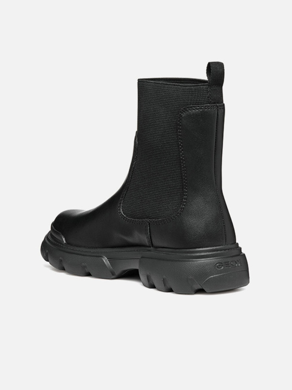 Geox Čierne dievčenské členkové topánky Geox Junette