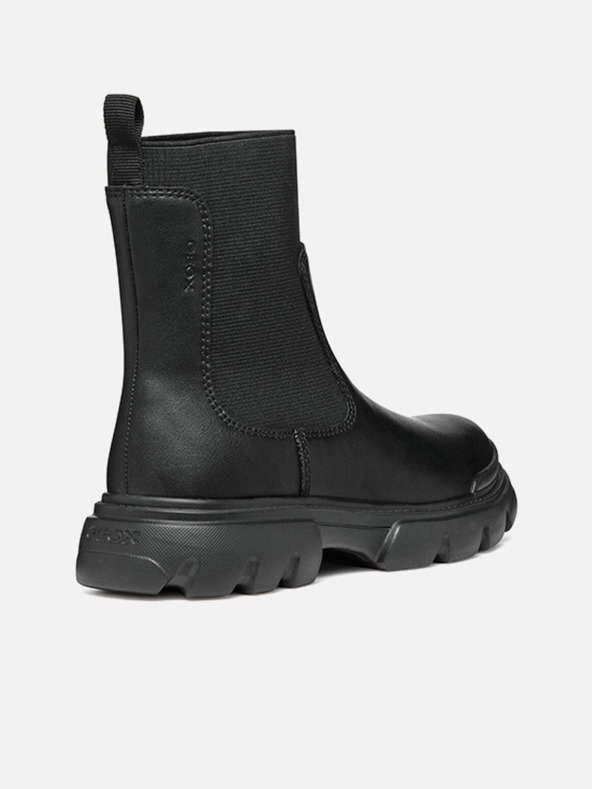 Geox Čierne dievčenské členkové topánky Geox Junette