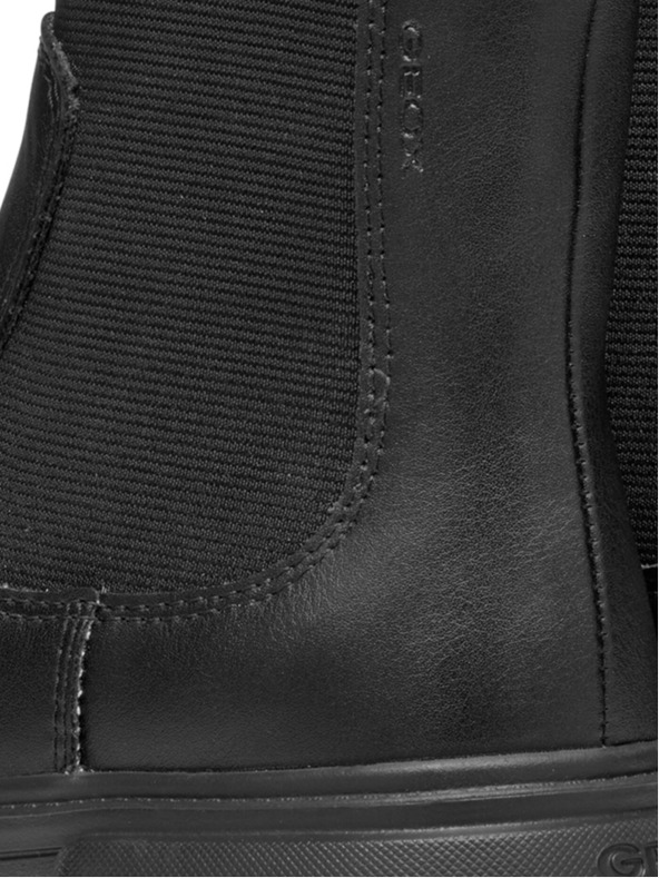 Geox Čierne dievčenské členkové topánky Geox Junette