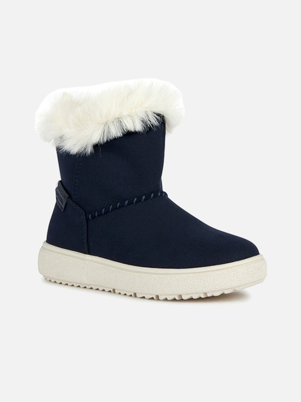 Geox Tmavomodré dievčenské členkové topánky Geox Theleven