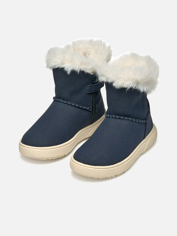 Geox Tmavomodré dievčenské členkové topánky Geox Theleven