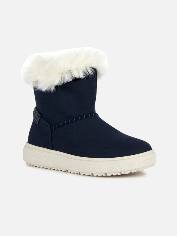 Geox Tmavomodré dievčenské členkové topánky Geox Theleven